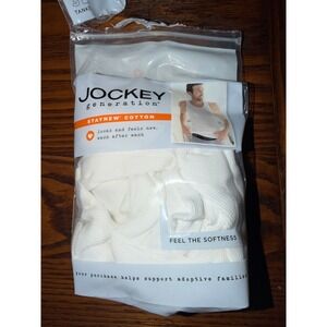 Jockey Generation StayNew Cotton Mens Ribbed Tank Top Undershirts White 2 Pack M